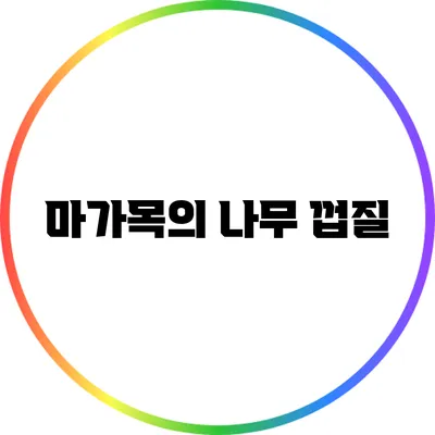마가목의 나무 껍질